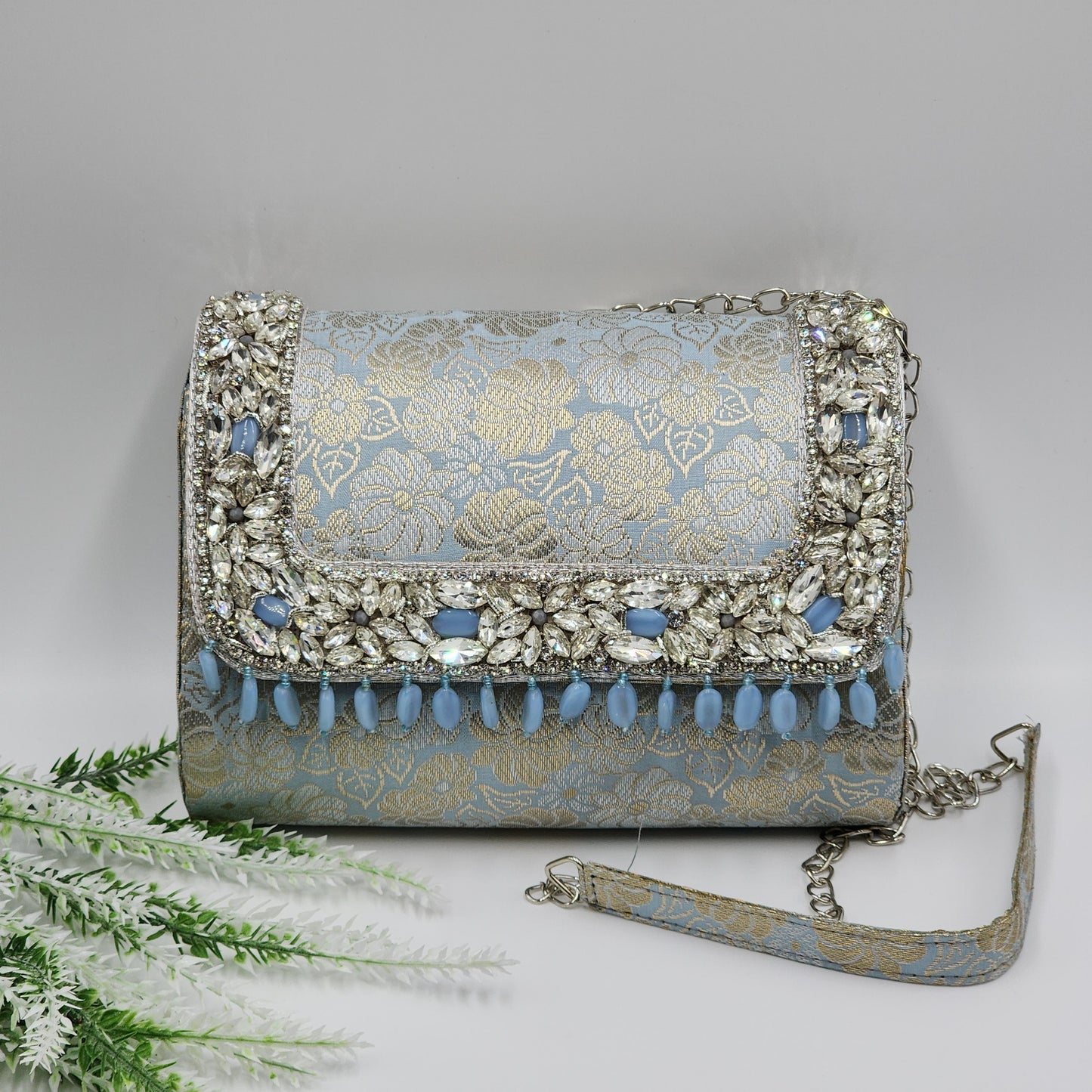 Clutch Blue Purses