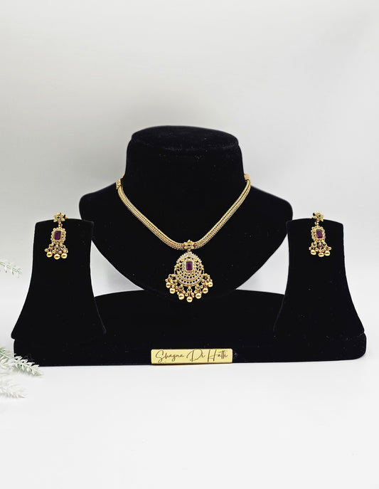 Ishrat Gold Plated Set