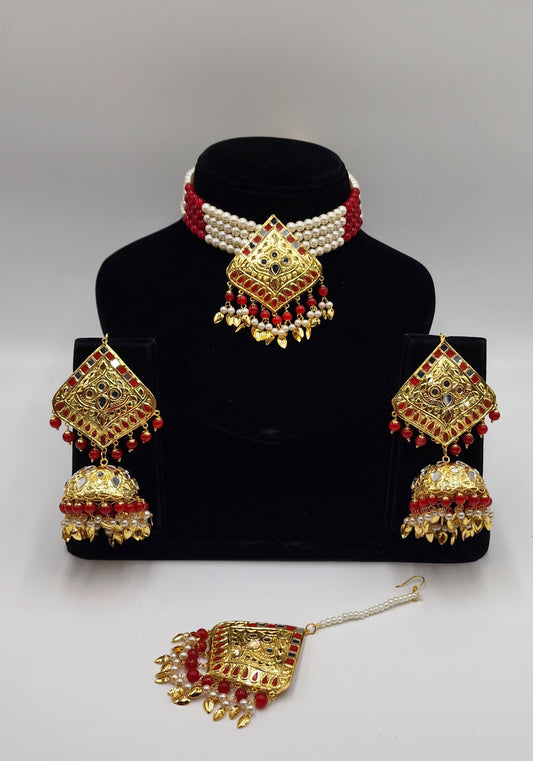 Reshmo Traditional Pipal Pati Set